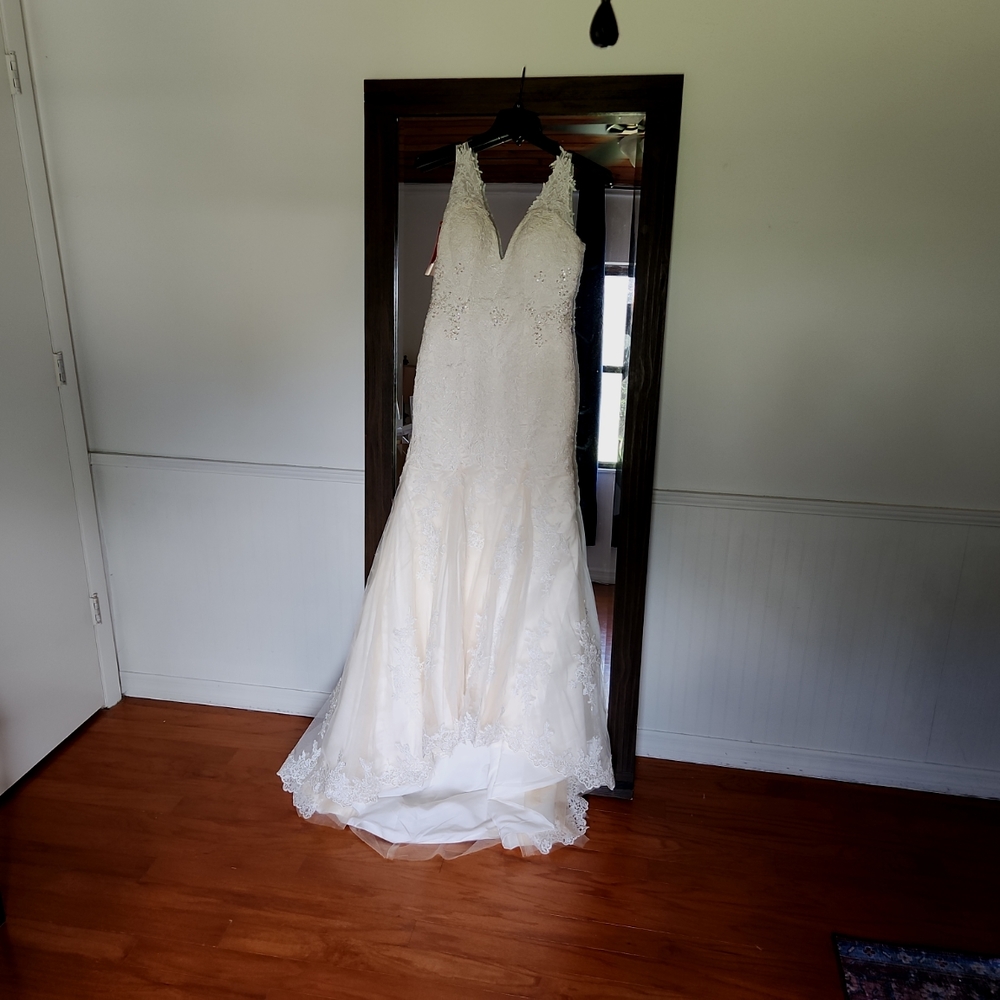 Chicbridal Wedding Dress size 10, Ivory